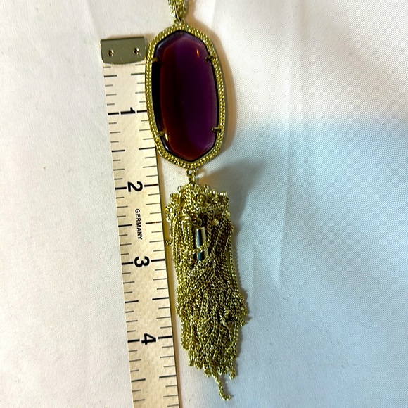 Kendra Scott Purple and Gold Pendant Necklace. Looks brand new - only worn once. - Picture 7 of 8
